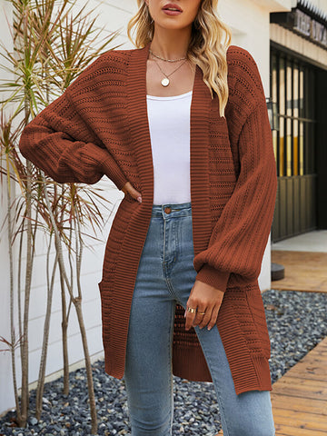 Airchics gilet avec poches manches bishop femme décontracté